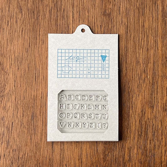 JIZAI Clear Stamp LOG Alphabet 01