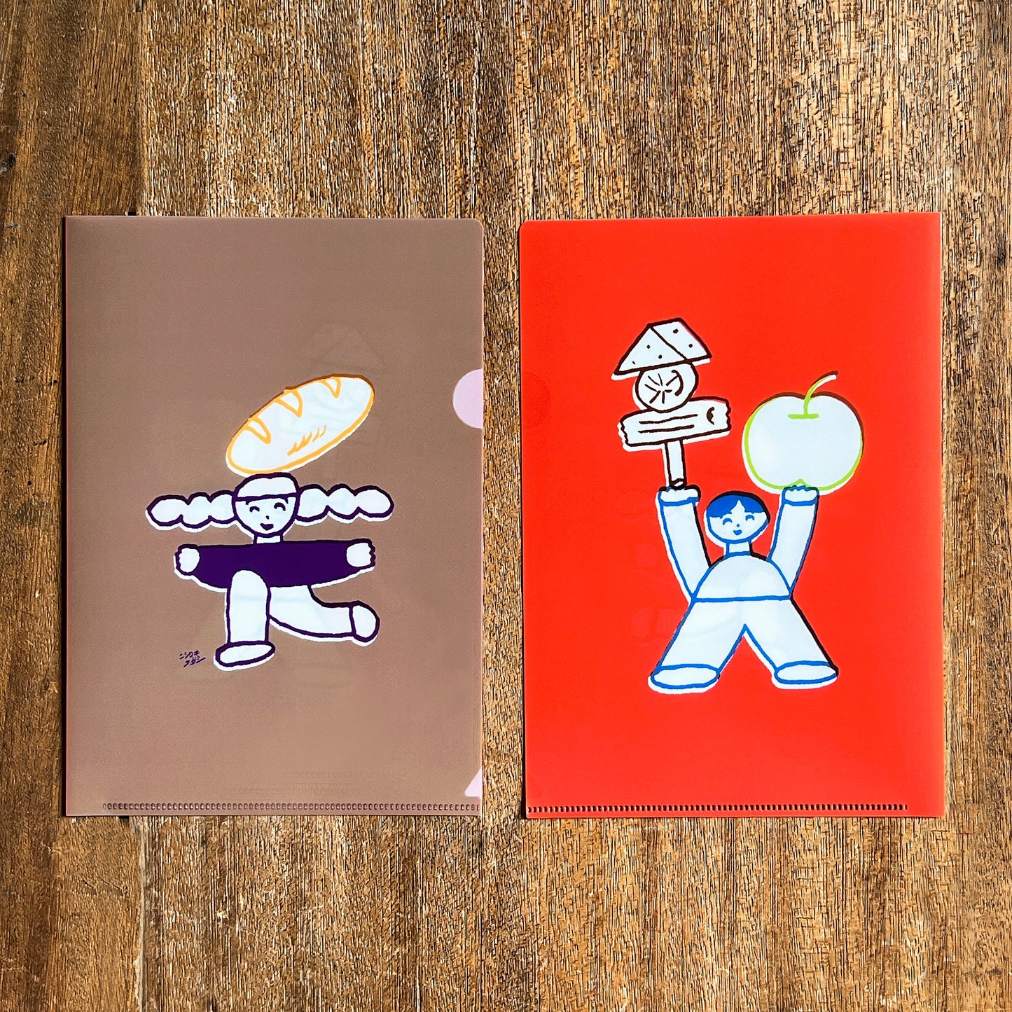 Tadashi Nishiwaki × mizushima Plastic Folder People and Food Bread
