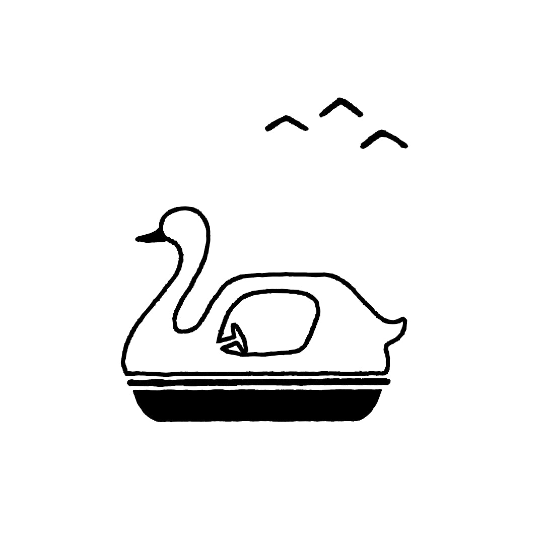 [In Stock on April 1] JIZAI Clear Stamp COMBI Swan Boat