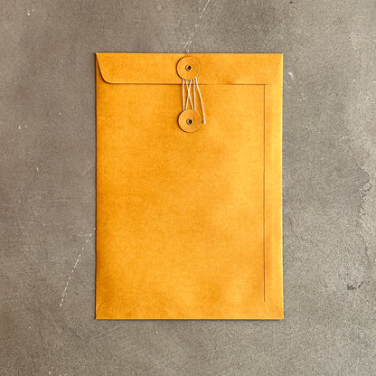 Thick Orange Eyelet Envelope S