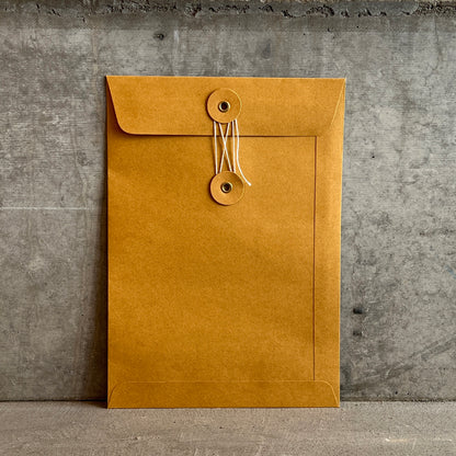 Thick Orange Eyelet Envelope S