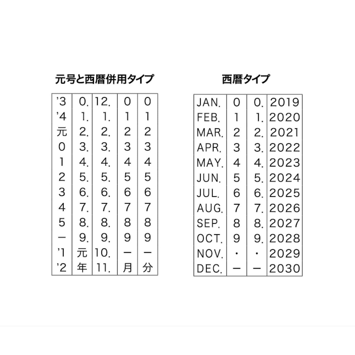 Sanby x mizushima Frame Date Stamp Schedule