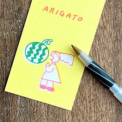 Tadashi Nishiwaki × mizushima Small Card ARIGATO