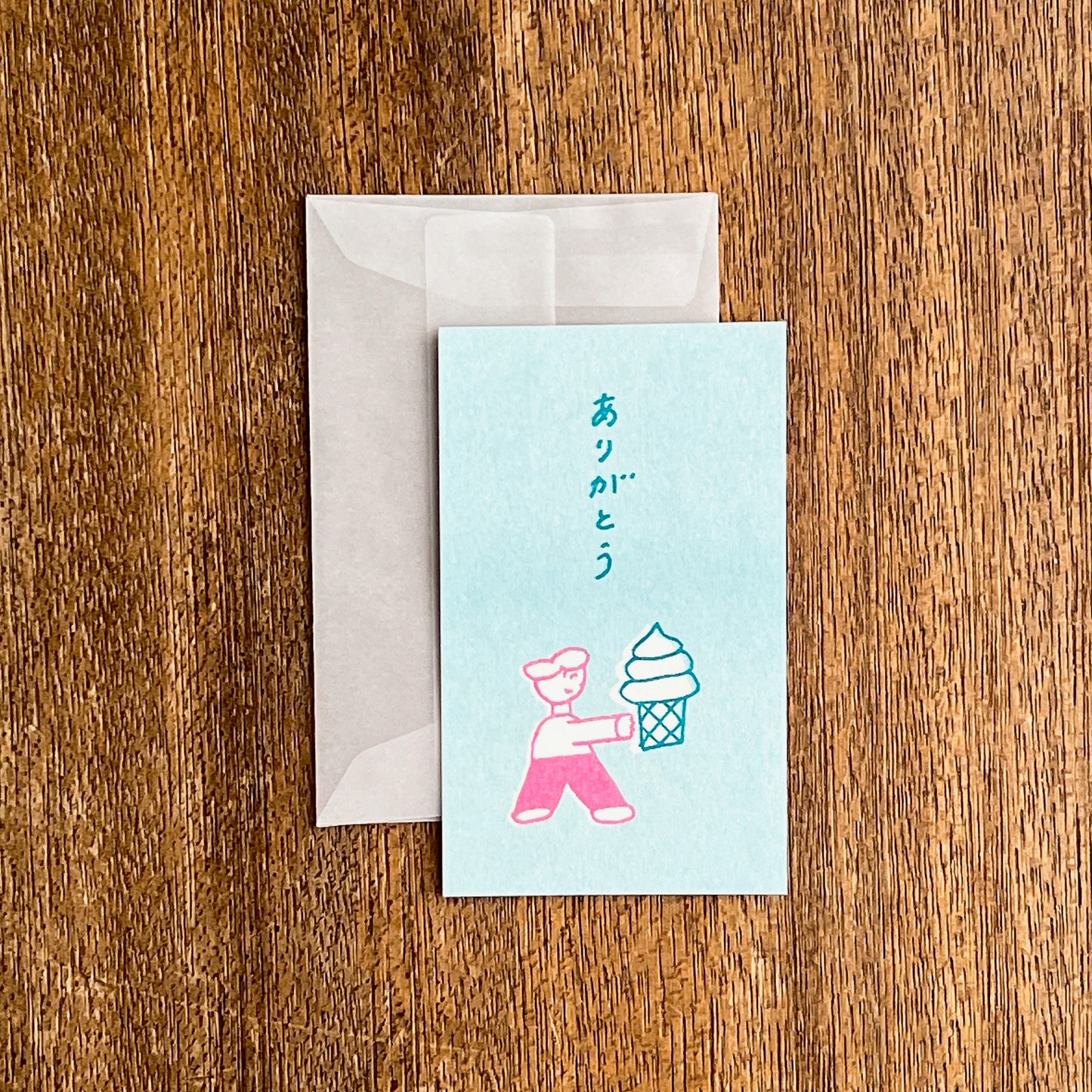Tadashi Nishiwaki × mizushima Small Card Arigato (Thank you)