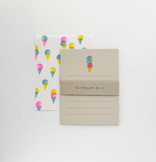 ちいさなレターセット アイス