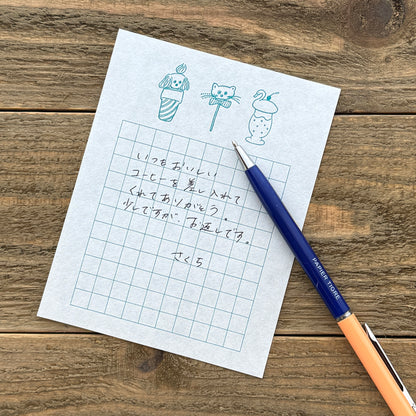 Tobimatsu Shoichiro × mizushima Small Letter Writing set Topping Animals