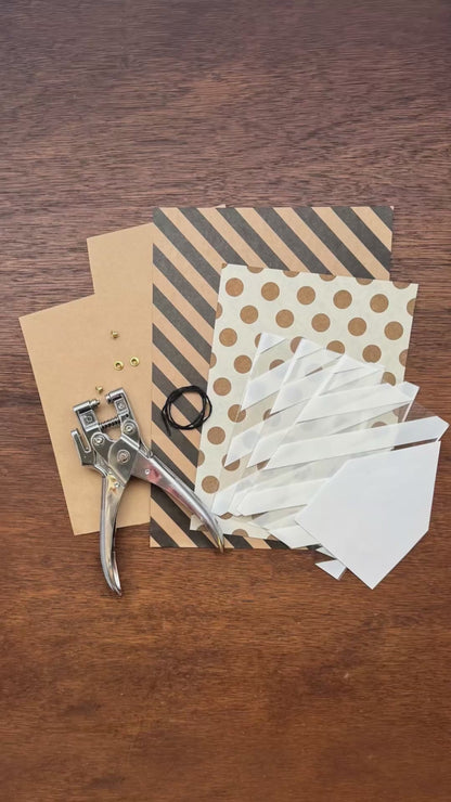 水縞クリアバッグ ホワイト 縞々