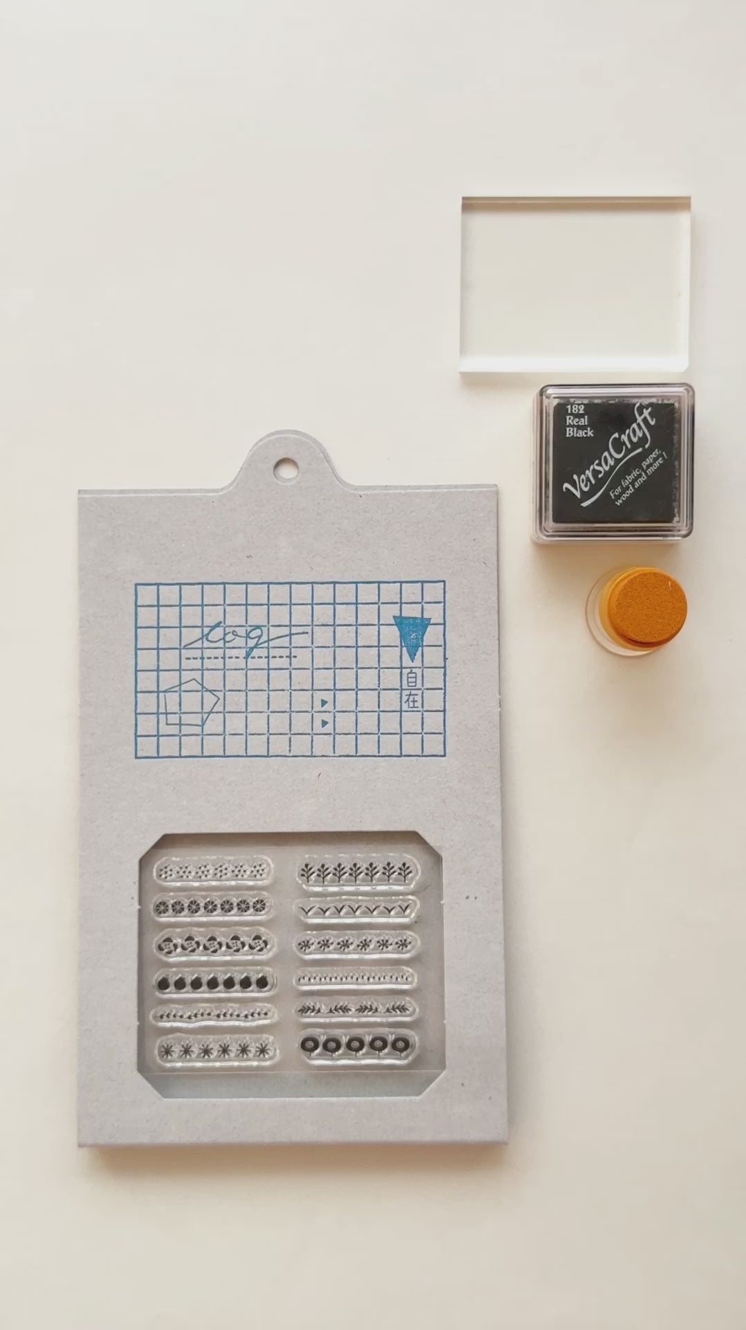 自在ハンコ ログ ライン02 – 水縞