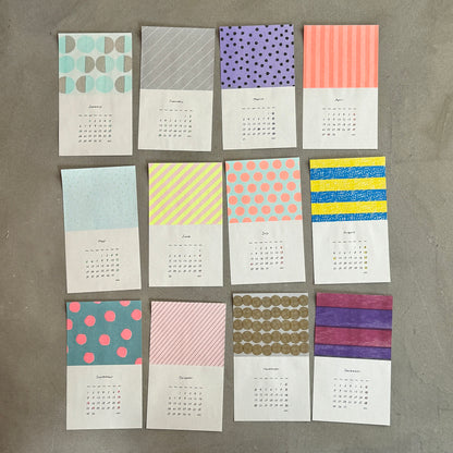 mizushima MOYO Calendar Dots & Stripe 2025