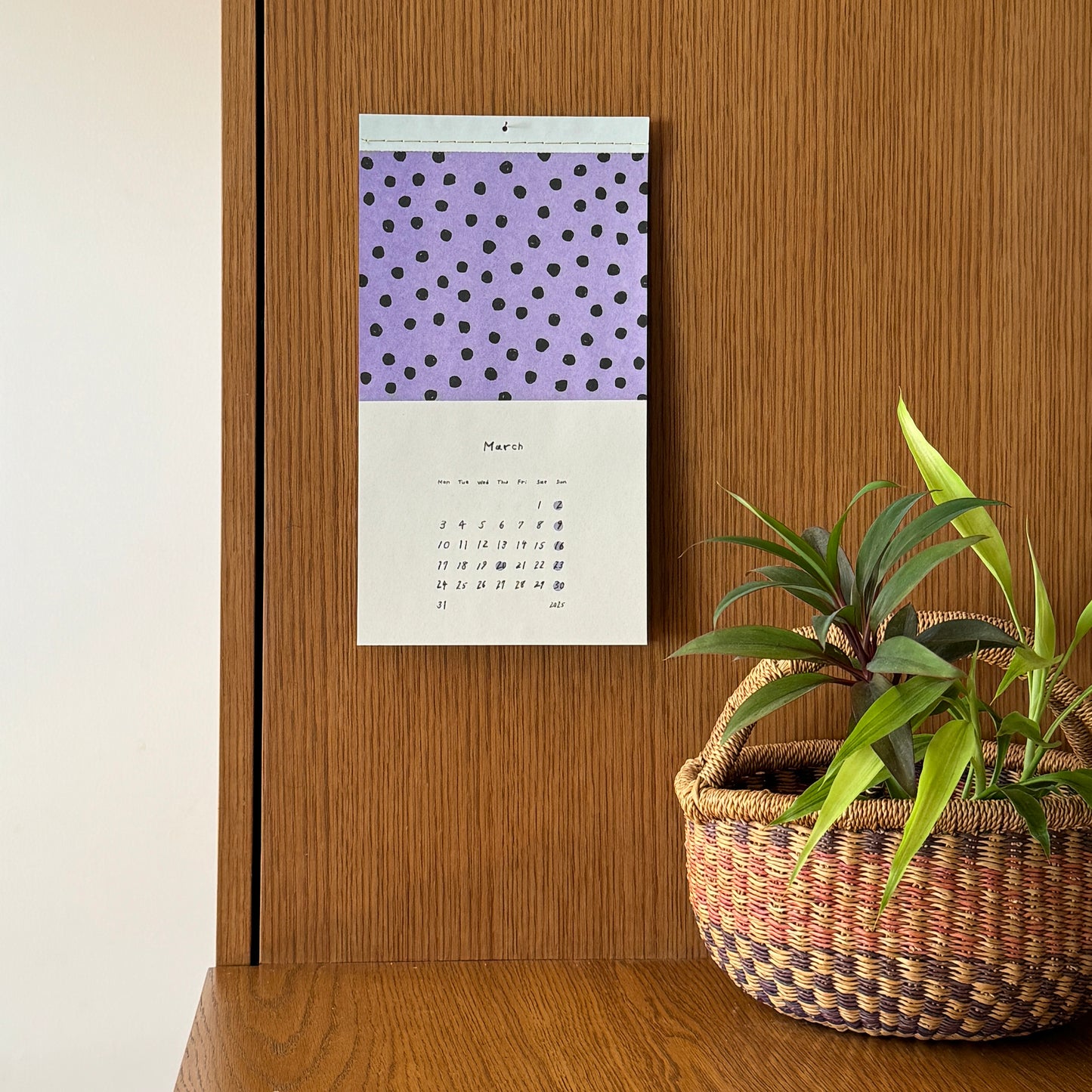 mizushima MOYO Calendar Dots & Stripe 2025