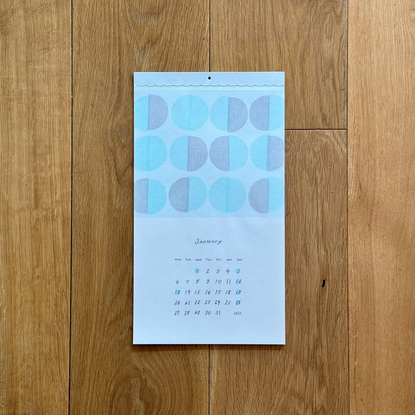 mizushima MOYO Calendar Dots & Stripe 2025